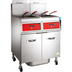 Thumbnail image #1 for Vulcan PowerFry5 3-Battery Gas Floor Fryer with Built-In KleenScreen PLUS Filtration, 45-50 lb. per Vat