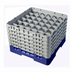 Thumbnail image #2 for Cambro Camrack® Full Size 36-Compartment Glass Rack with 6 Soft Gray Extenders, Navy Blue