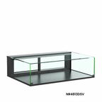 Thumbnail image #1 for Structural Concepts Reveal® NR3613DSV Full-Service Non-Refrigerated Countertop Pastry Display Case, 35-3/4" Wide, Black, LED Light