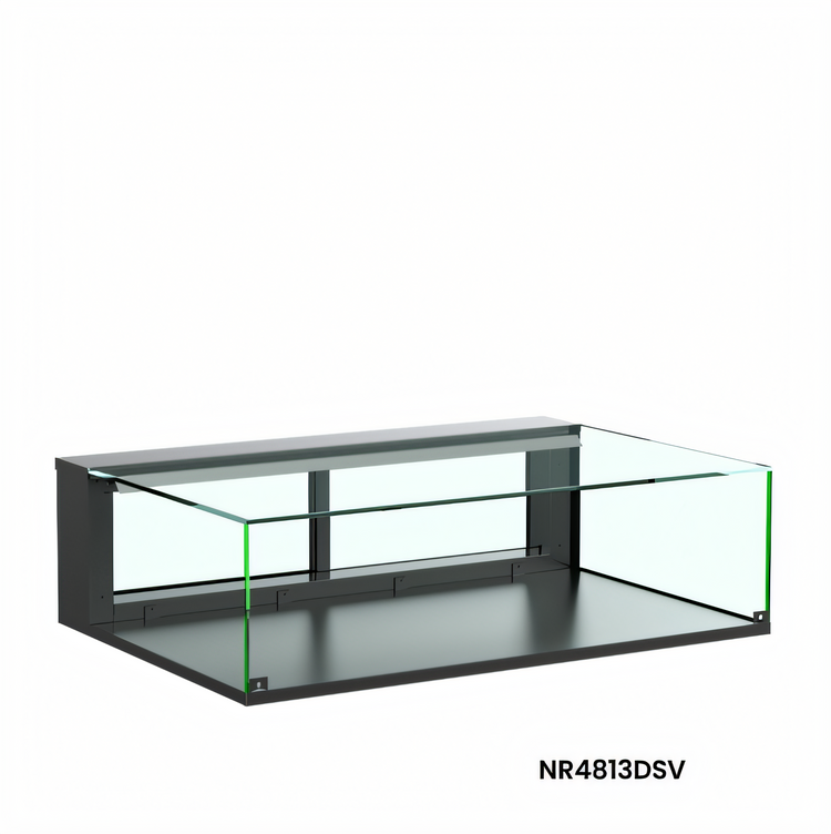 Product image #1 for Reveal® Full-Service Non-Refrigerated Countertop Pastry Display Case, 35-3/4" Wide, Black