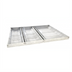 Thumbnail image #1 for Omcan Rectangular Reversible Stainless Steel Bakery Display Tray with 3 Dividers, 28-1/2 x 16-3/4 x 2 Inches