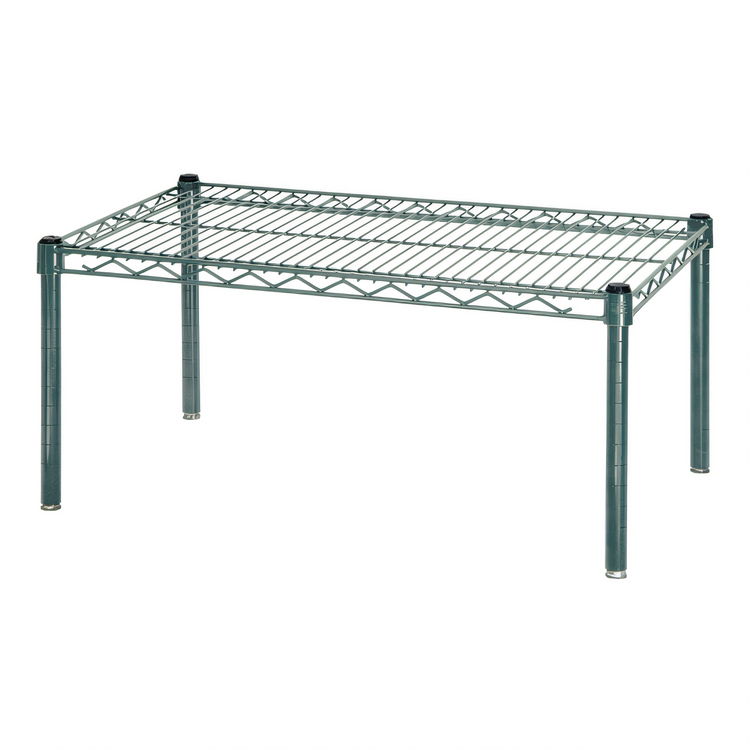 Product image #1 for Quantum Green Epoxy Antimicrobial Dunnage Rack Platform Rack, 60 x 18 x 14 Inches, 600-800 lb Capacity