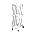 Thumbnail image #1 for Channel Manufacturing 406AKD Mobile Knock-Down Aluminum End-Load Bun Pan Rack, 18-Pan Capacity, 20.5 x 26 x 62.25 Inches