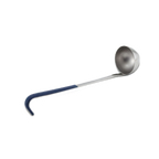 Thumbnail image #1 for Vollrath Kool-Touch® 58322 2 oz. Round Stainless Steel Serving Ladle with Blue 9-7/8 in. Handle Case of 12