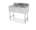 Thumbnail image #1 for Steel Works Stainless 36-Inch Two-Compartment Underbar Sink with Left Drainboard