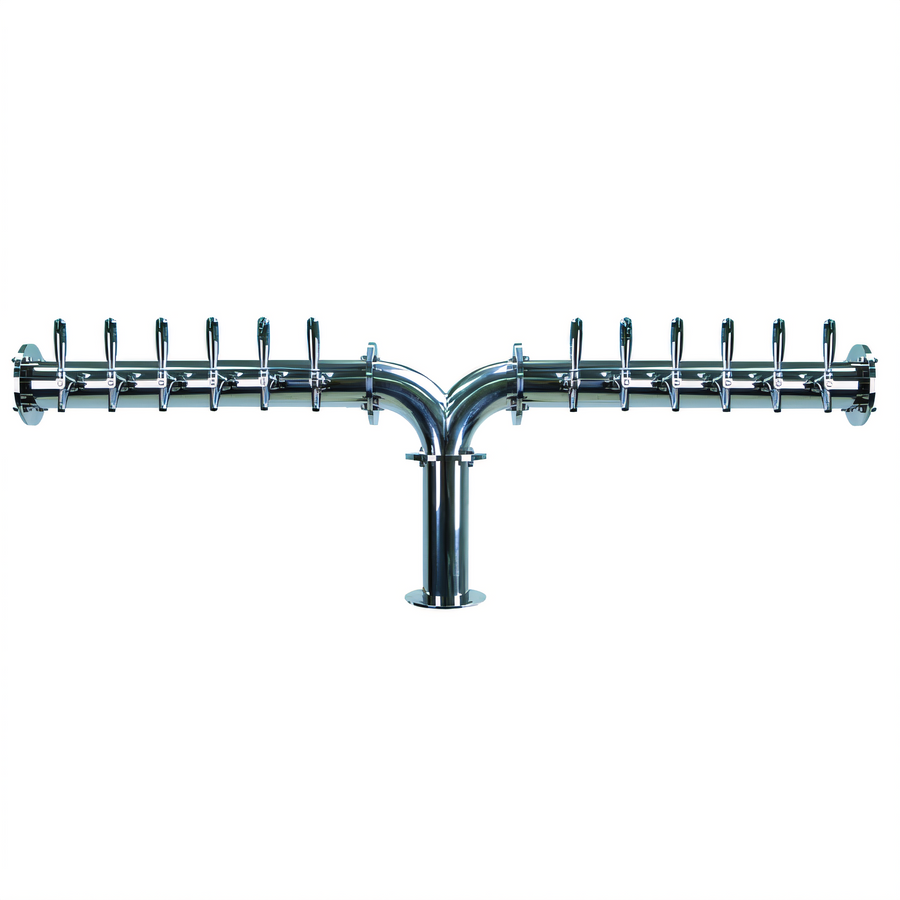 Product image #1 for Titan Y-Style 12-Faucet Countertop Glycol-Cooled Draft Beer Tower