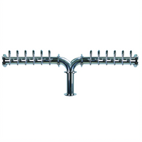 Titan Y-Style 12-Faucet Countertop Glycol-Cooled Draft Beer Tower