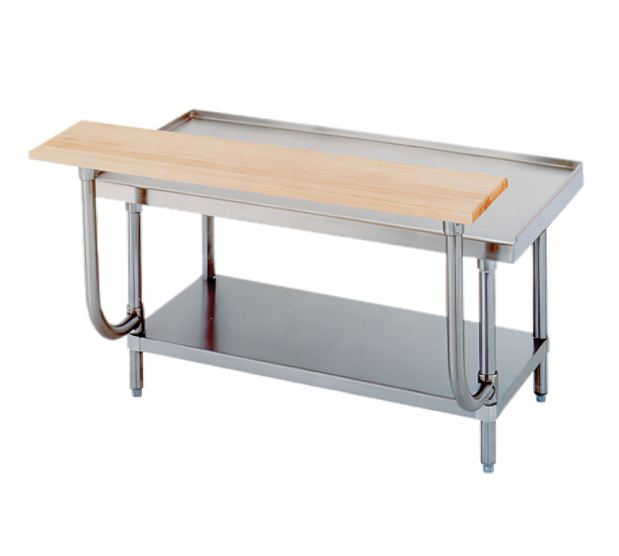 Product image #1 for Advance Tabco 24 Inch x 10 Inch x 1-1/2 Inch Wood Cutting Board for Equipment Stands, Adjustable Height