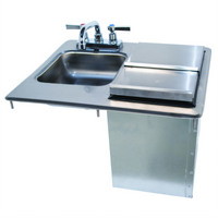 Advance Tabco Bar King Supreme Drop-In Bar Hand Sink with Insulated Ice Bin, K-51 Faucet, 23 lb Capacity