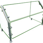 Thumbnail image #1 for Hatco Flav-R-Shield™ EP36-36 Single-Sided Full-Service Food Shield, Tempered Glass, 304 Stainless Steel, 36 x 18 x 22 Inches