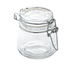 Thumbnail image #1 for American Metalcraft 5 oz Clear Glass Mini Mason Jar Condiment Jar with Hinged Lid
