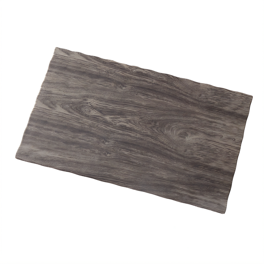 Product image #1 for American Metalcraft Rectangular Elm Wood Melamine Serving Board, 20-7/8 x 12-1/2 x 3/8 Inches