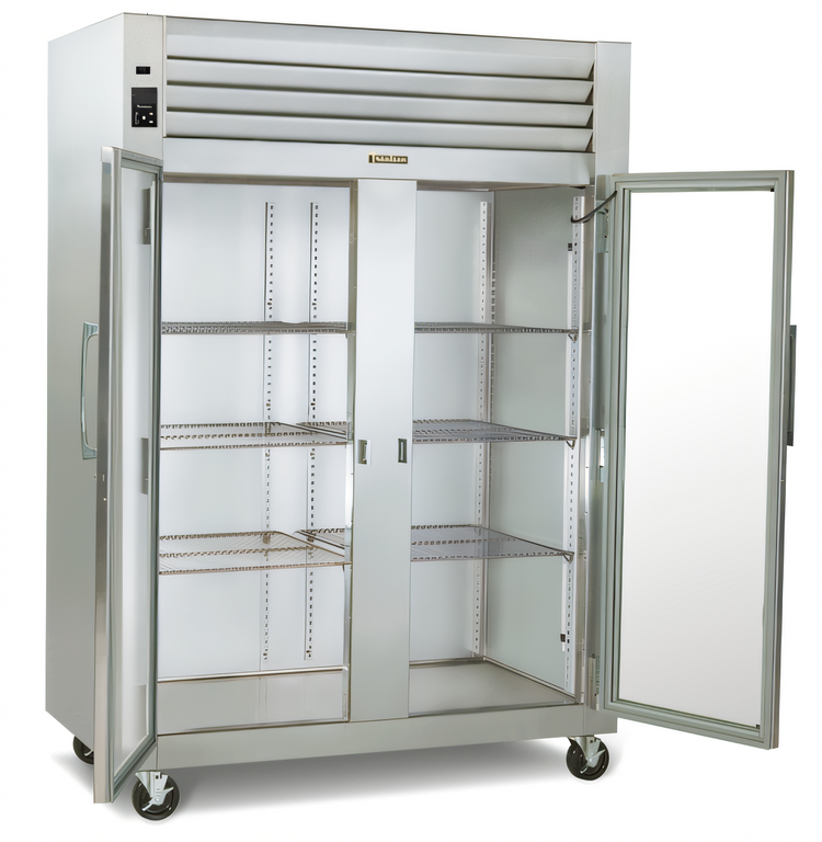 Product image #1 for Traulsen Spec-Line R Series Two-Section Standard-Depth Reach-In Heated Holding Cabinet with Half-Height Glass Doors