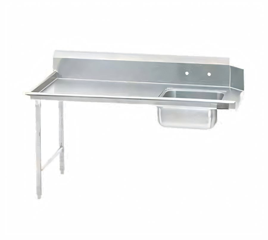 Product image #1 for Advance Tabco DTS-S30-36L Left-Hand Straight-Soil Dishtable with Pre-Rinse Sink, 35-Inch Wide, 14-Gauge 304 Stainless Steel