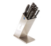 Thumbnail image #1 for Edlund Commercial Countertop Stainless Steel Open-Slot Knife Block, 6-Slot