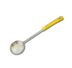 Thumbnail image #1 for American Metalcraft 5 oz Solid Stainless Steel Portion Control Serving Spoon with Yellow Bakelite Grip Handle