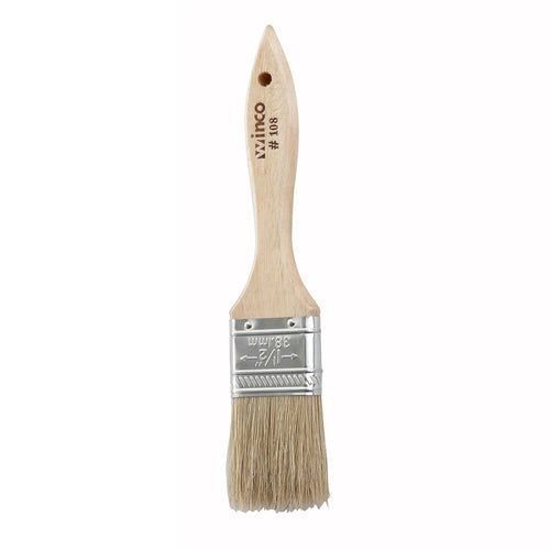 Product image #1 for Winco WBR-15 1-1/2-Inch Flat Pastry Brush with Boar Hair Bristles and Wooden Handle