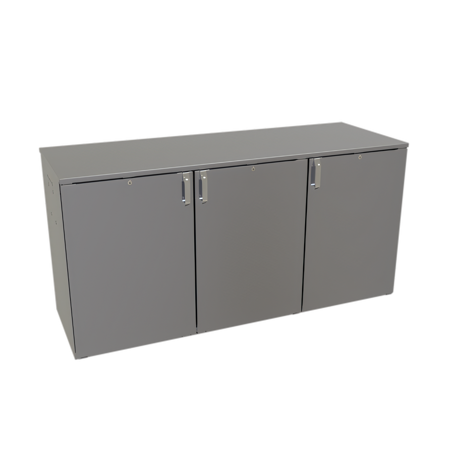 Product image #1 for Glastender CP1RB72 6-Door Pass-Thru Back Bar Cooler, 72-Inch, 3-Section, Remote Refrigeration