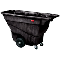 Rubbermaid Commercial Structural Foam Tilt Truck Trash Cart, 1/2 Cubic Yard, 850 lb Capacity