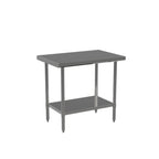 Thumbnail image #1 for Atosa USA, Inc. Mixrite ST3636EC 36 x 36 x 34 Inch Stainless Steel Work Table with Adjustable Undershelf, 18-Gauge 430 Stainless Top