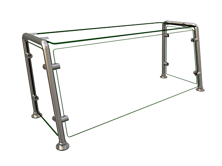 Product image #1 for Hatco Flav-R-Shield Full-Service Pass-Over Sneeze Guard, 1-Bay, 36-Inch Wide