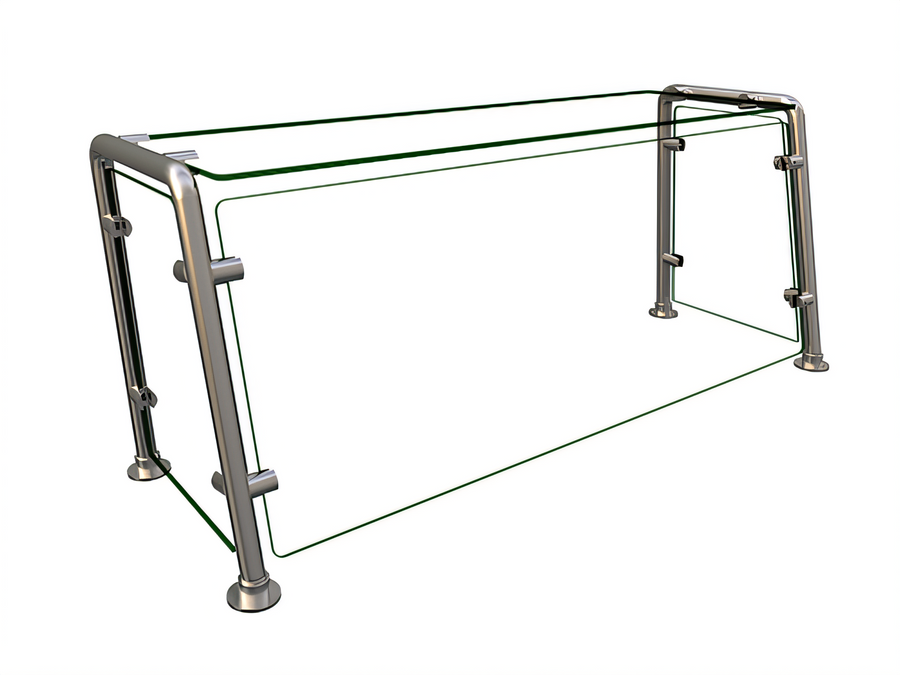 Product image #1 for Hatco Flav-R-Shield Full-Service Pass-Over Sneeze Guard, 1-Bay, 36-Inch Wide