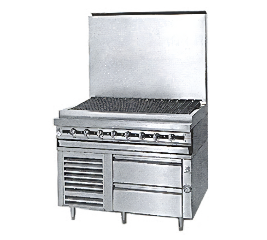 Product image #1 for Titan JMRH-48B 48" Modular Heavy-Duty Gas Charbroiler