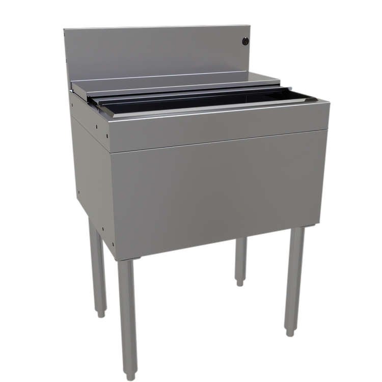 Product image #1 for Glastender 24-Inch Extra Deep Stainless Steel Underbar Ice Bin with 10-Circuit Cold Plate