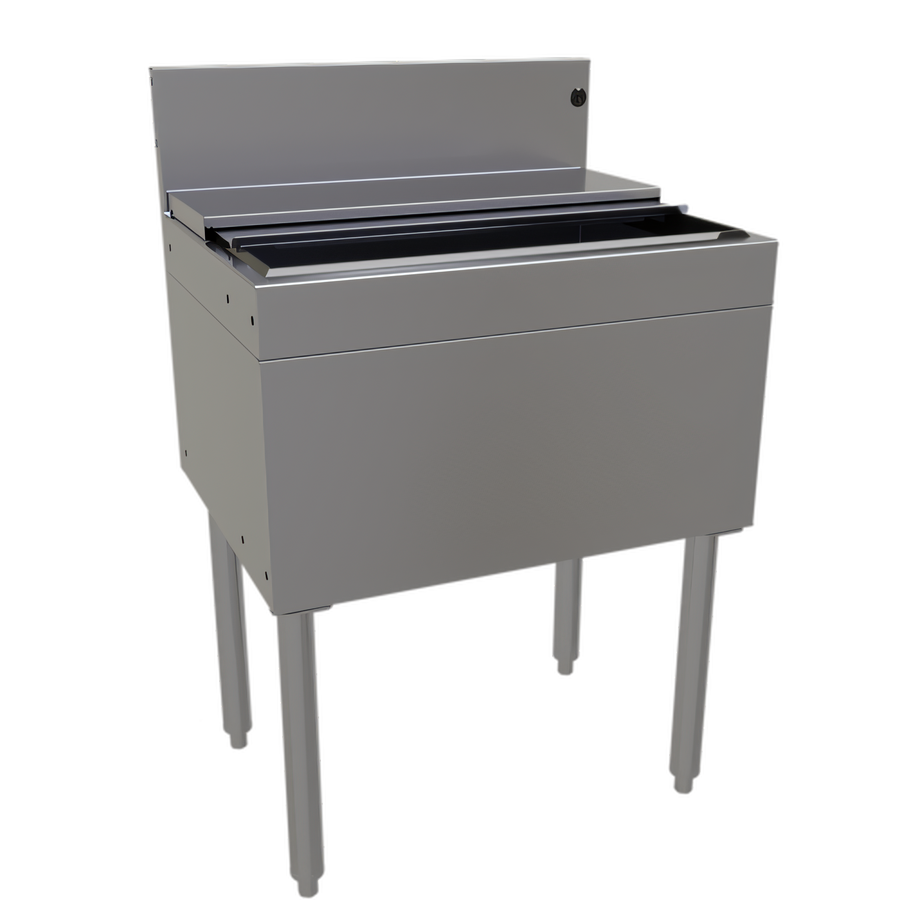 Product image #1 for Glastender 24-Inch Extra Deep Stainless Steel Underbar Ice Bin with 10-Circuit Cold Plate