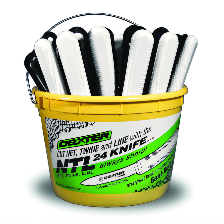 Product image #1 for Sani-Safe 3-1/4 Inch Stamped Net Line Knives, 24-Count Bucket Display
