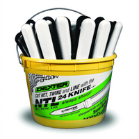 Sani-Safe 3-1/4 Inch Stamped Net Line Knives, 24-Count Bucket Display