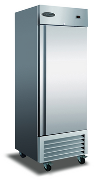 Serv-Ware 1-Door Reach-In Refrigerator, 23 Cu. Ft., Self-Contained Bottom Mount
