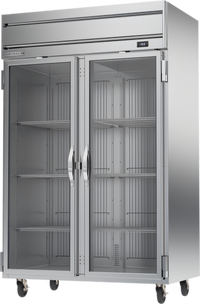 Beverage-Air Horizon Series Two-Section Glass Double Door Reach-In Freezer