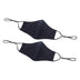 Thumbnail image #1 for Winco 2-Ply 100% Cotton Adjustable Clip Face Mask, L/XL, Black, 2-Pack