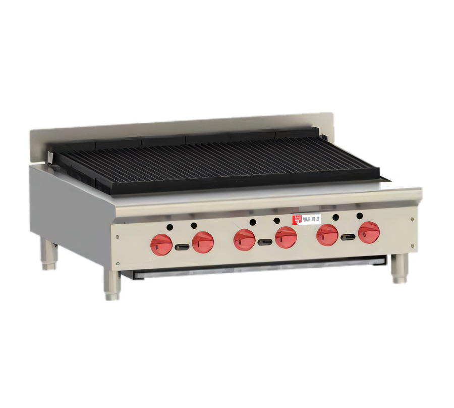 Product image #1 for Wolf Achiever 36-Inch Countertop Gas Charbroiler with 6 Cast Iron Burners