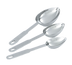 Thumbnail image #1 for Vollrath Oval Stainless Steel Measuring Scoop/Cup Set, 1/8, 1/4, and 1/2 Cup, 3-Piece