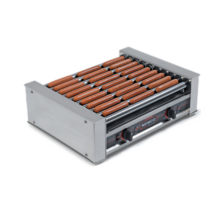 Product image #1 for Roll-A-Grill Commercial Hot Dog Roller Grill, 10 Chrome Rollers, 27 Capacity, 220V