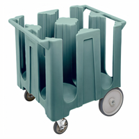 Cambro Non-Adjustable Poker Chip Dish Caddy Cart, 4-Column, 12-1/4