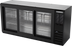 Thumbnail image #1 for Beverage-Air 72-Inch Food-Rated Three-Section Back Bar Refrigerator with Sliding Glass Doors
