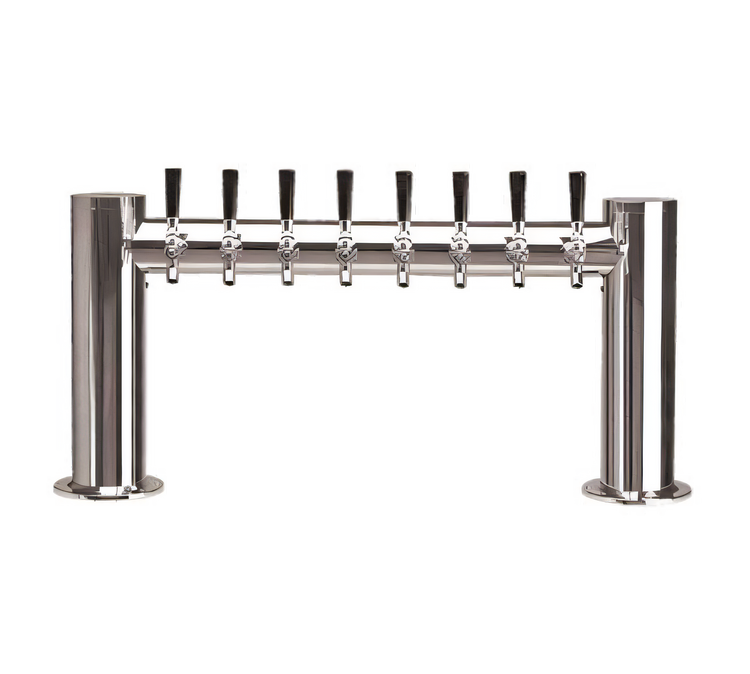 Product image #1 for Metropolis H-Style Countertop Glycol-Cooled 8-Faucet Draft Beer Tower