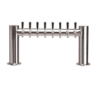 Metropolis H-Style Countertop Glycol-Cooled 8-Faucet Draft Beer Tower