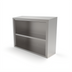 Thumbnail image #1 for John Boos 60-Inch Wall-Mounted Stainless Steel Open Cabinet with Sloped Top and Fixed Shelf