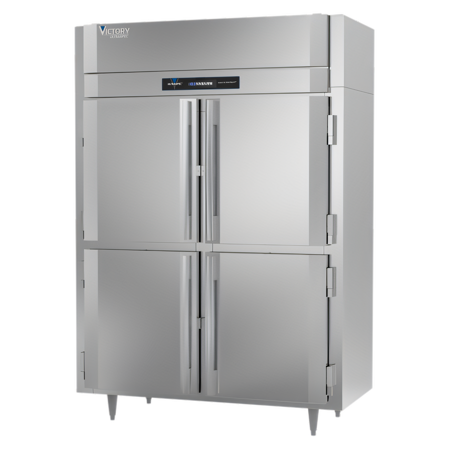 Product image #1 for Victory UltraSpec Two-Section Shallow Depth Reach-In Freezer with Half-Height Solid Hinged Doors, 41.35 Cu. Ft.