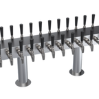Thumbnail image #1 for Krowne KDSTC-12S Double-Sided T-Head Glycol-Cooled Beer Tower, 24-Faucet Capacity, 36-Inch, Countertop, Brushed Stainless Steel