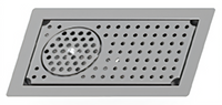 Eagle Spec-Bar Drop-In Glass Rinser Trough, Type 300 Stainless Steel
