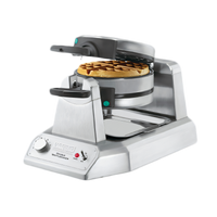 Waring WW200 Heavy-Duty Double Belgian Waffle Maker with Rotary Vertical Design