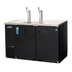 Thumbnail image #1 for Everest Refrigeration Two-Section Direct Draw Keg Refrigerator with Dual Stainless Steel Draft Towers, 17 Cu. Ft., 24-1/2 in. Deep