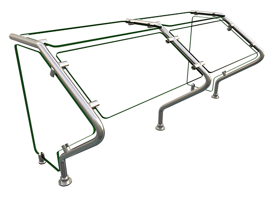 Product image #1 for Hatco Flav-R-Shield ES73-48 Self-Service Single-Sided 2-Bay Food Shield, 48 Inch Wide