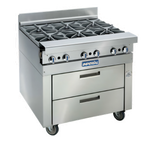 Thumbnail image #1 for Imperial (Middleby) Spec Series IHR-XX-SC-36 36-Inch Self-Contained Refrigerated Work Table with 2 Drawers, 4-Pan Capacity