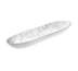 Thumbnail image #1 for American Metalcraft Translucence Collection Oblong Resin Boat Bowl, 169 oz., White Swirl